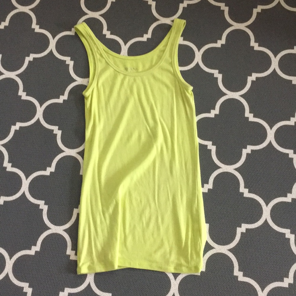 Worn once Neon Yellow Tank